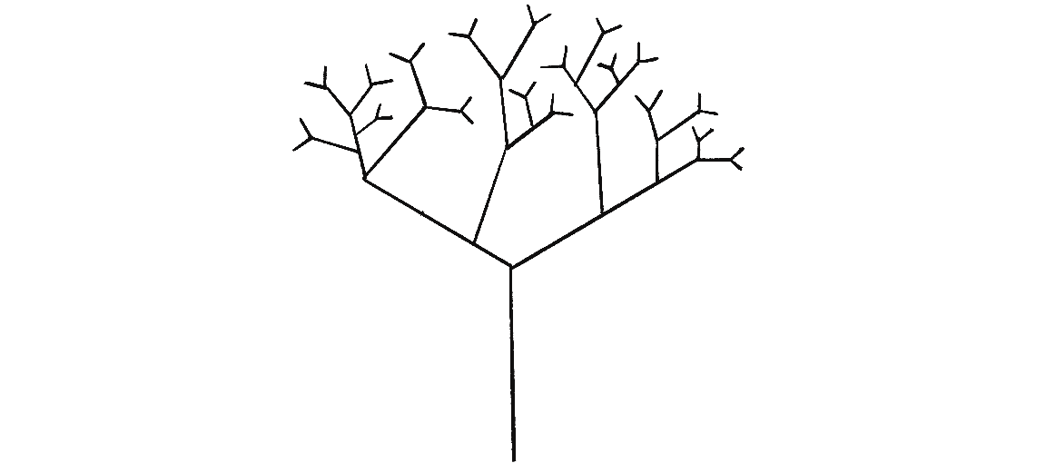Малюнок 8.2: Розгалужене фрактальне дерево